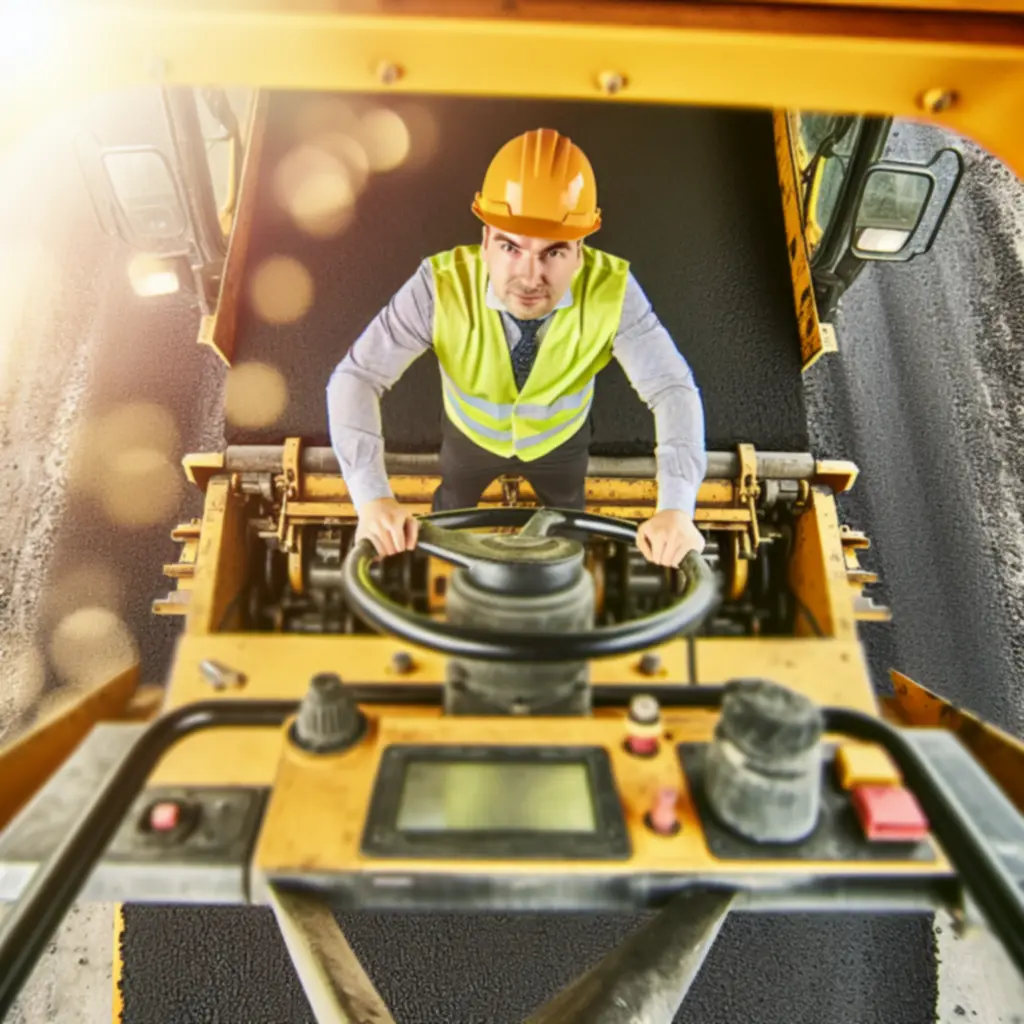 Operatorzy ciężkiego sprzętu PEL-BRUK podczas pracy