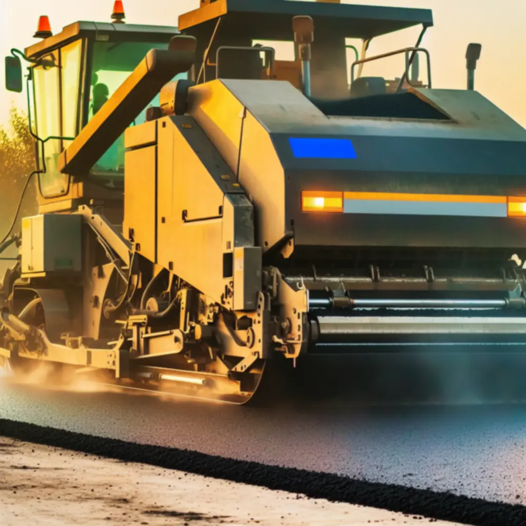 Układanie nawierzchni asfaltowej